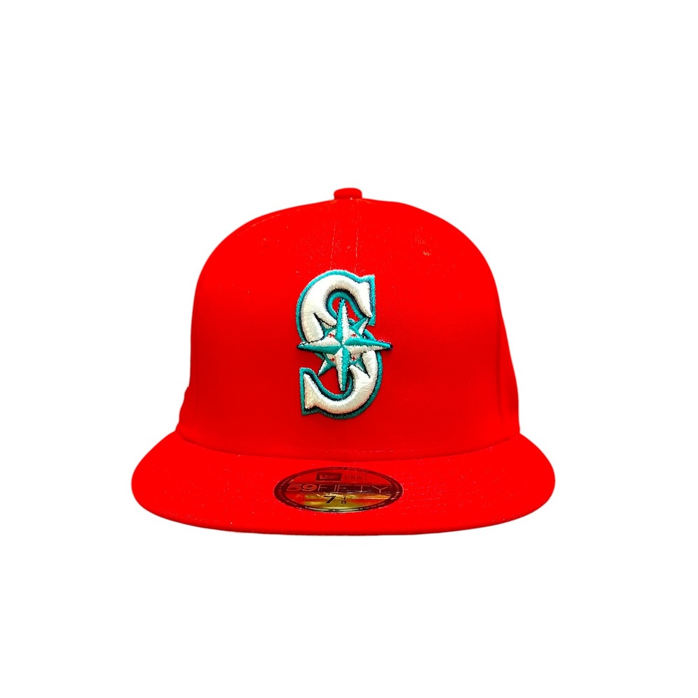 Seattle Mariners Hat Cap Fitted Mens 7 1/8 MLB‎ Baseball All Star 2001 New Era
